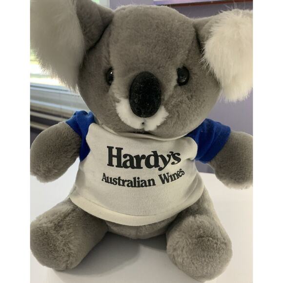 Rare Hardys Australian Wine Plush Koala Bear 9 Inch Stuffed Koala Hardy’s Tshirt - Picture 3 of 11